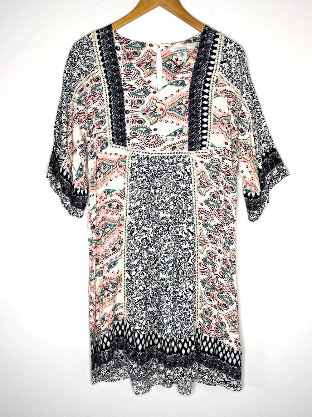 Sundance Dress Everyday Dream Paisley Printed Boho XS-S Floral Flowy Summer